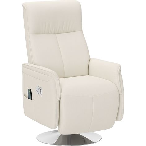 10-Point Massage Recliner Armchair - Cream