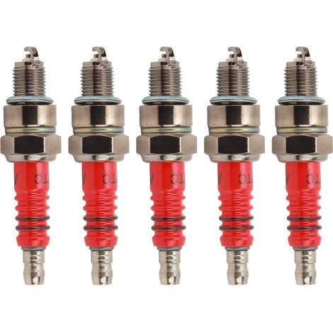 Jeu de Bougies D'allumage de Moto A7TC, 5 Pi¨¨ces, pour Scooter ¨¤ Quatre Temps GY6. (1/5)