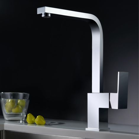 IMEX - grifo monomando de cocina alto cromado (1/5)