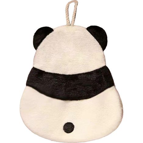 Serviette à main épaisse et absorbante à motif panda mignon et mignon, idéale pour la cuisine et les enfants. Motif panda.