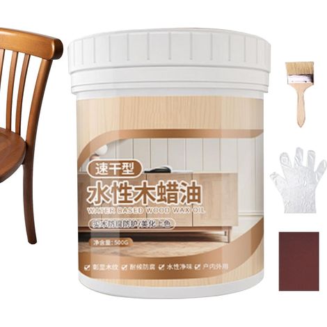 Huile à bois 500 g Conditionneur Réparateur de Meubles Huile de restauration du bois pour Intérieur Extérieur Armoire Table Menuiserie Parquet Cuisine Maison Salle de Bains (1/5)