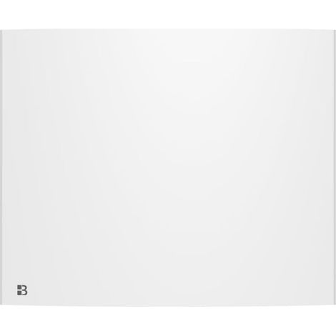 Radiateur électrique fixe à inertie sèche fonte 1000W BIA horizontal blanc (1/5)