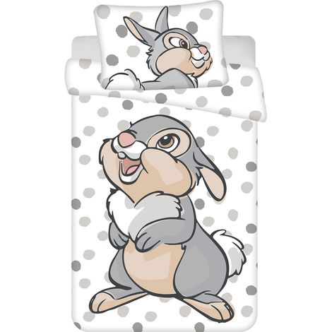 Disney Thumper Bettwäsche-Set – Kuschelige Kinderbettwäsche 100x135 cm & 40x60 cm