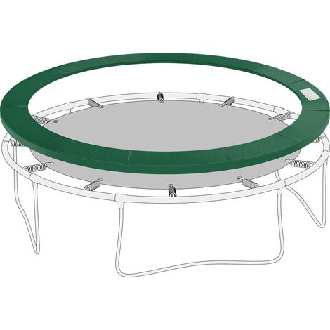 Cubierta protección acolchada borde seguridad trampolín Ø244 cm Vert (1/5)