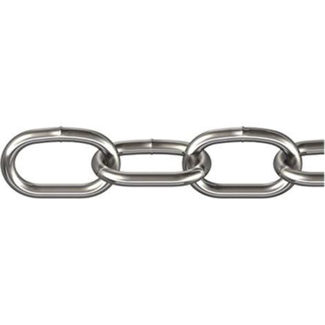 dörner + helmer 171951 Edelstahlkette Silber Edelstahl A2 15 m (1/2)
