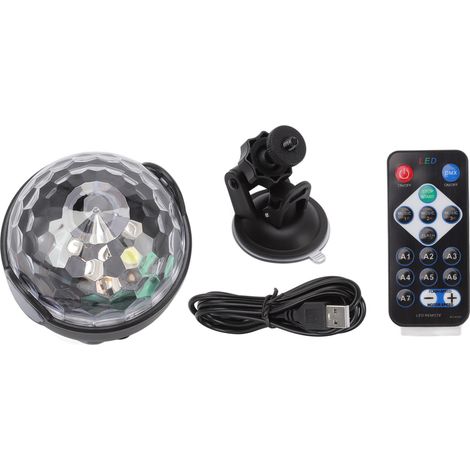 sphérique USB à 7 modes avec contrôle sonore lampe de scène