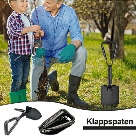 ALLIANDISPelle pliante multifonction noire avec sac de transport (1/3)
