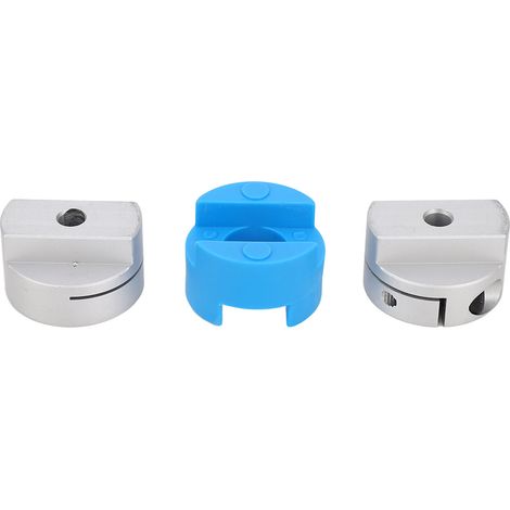 Flexible Wellenkupplung mit Kreuzgleitkonstruktion, hohe Torsion, Wellenkupplung aus Aluminiumlegierung PA66 für Servomotor, Gewinde M4 (1/5)