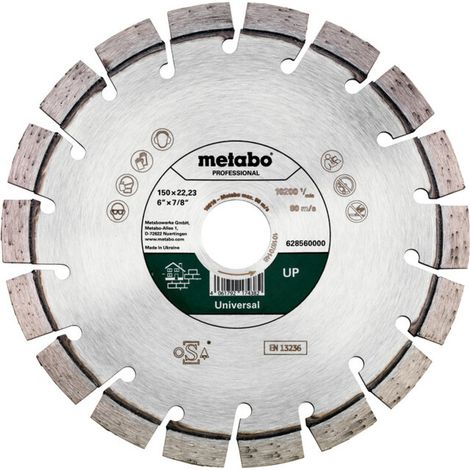 Meule de tronçonnage diamantée 150x22,23mm, « UP », Universal « professional » (628560000) (1/5)
