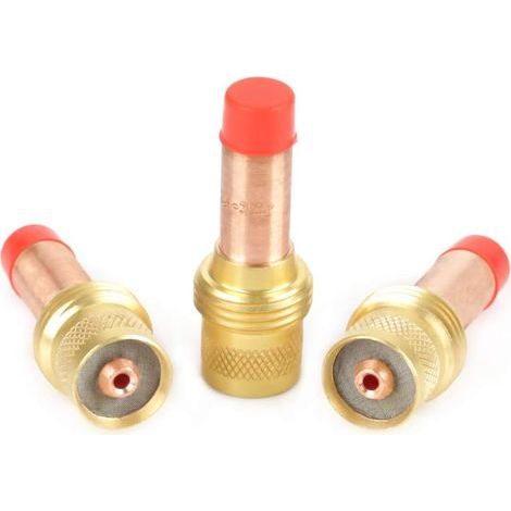 Lentille de Gaz TIG, 3 Éléments de Guidage Blindés 45V avec Ouverture de 2,4 mm, pour Torche de Soudage TIG WP-17/18/26 (1/5)