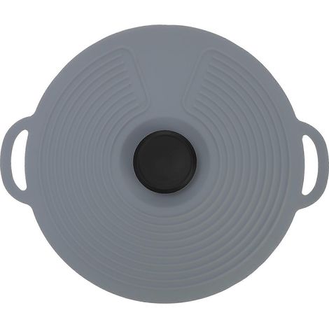 Couvercle en silicone réutilisable (1 pièce) - Housse de casserole hermétique et isotherme-32.50X28.00X2.50CM-Grey (1/4)