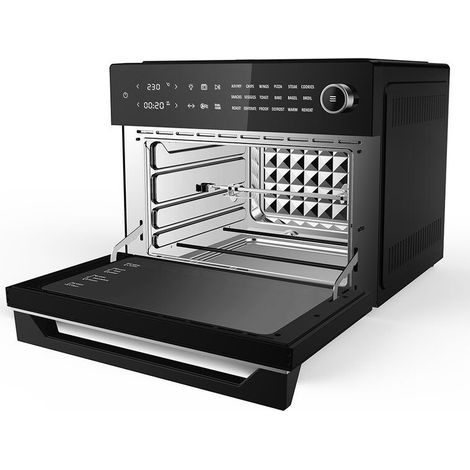 Melchioni 118340032 friteuse Unique 30 L Autonome 1800 W Friteuse d’air chaud Noir (1/5)