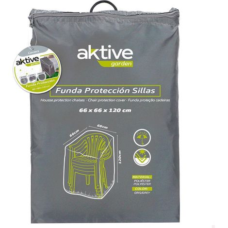 Aktive Schutzhülle grau für Gartenstühle