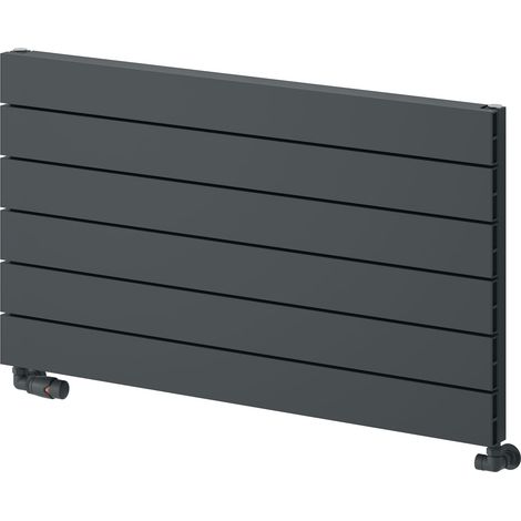 Reina Rienza Horizontal Aluminium Radiator 565mm H x 1000mm W - Anthracite (1/3)