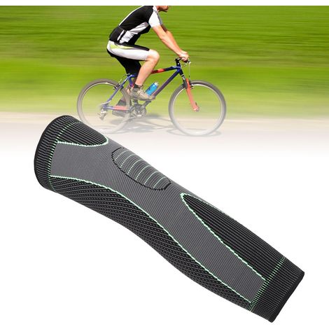 Genouillère de Compression Sportive Longue pour Cyclisme, Course à Pied et Jogging, Taille L, Respirante et Élastique (1/5)