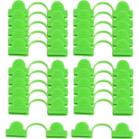 Confezione da 30 fascette stringicavo a doppia testa da 5 mm, clip di fissaggio per telai per piante, archi, casette da giardino, reti ombreggianti (1/5)