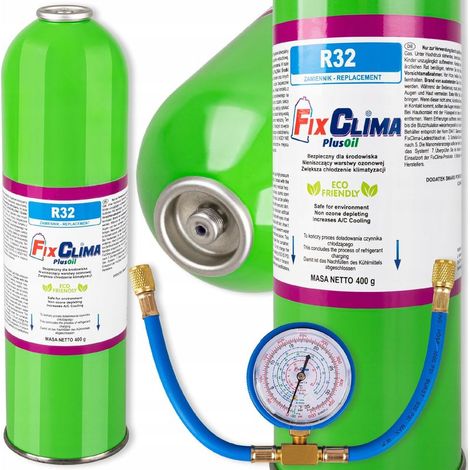 Kit de remplissage réfrigérant R32 pour climatiseur – Manomètre inclus – Recharge rapide en 5 minutes – Écologique et performant (1/4)