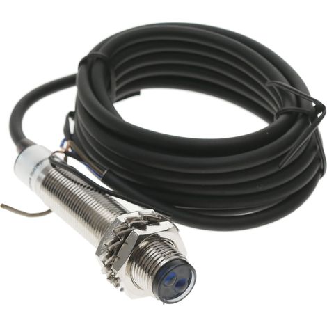 BeMatik - Cellule photoélectrique capteur interrupteur commutateur NPN NO 10-36VDC M12 8cm diffusion (1/3)