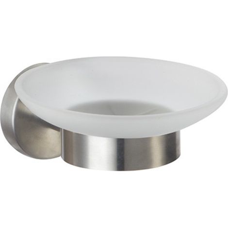 PORTASAPONE STEEL IN ACCIAIO/ VETRO SATINATO (1/3)