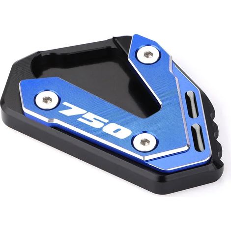 (GSxR750 Blue2) Compatible pour SUZUKI GSX R 600 GSX-R 750 GSXR 1000 1000R Accessoires de moto Béquille Extension Pied Béquille latérale Agrandisseur Plaque Pad maxpower (1/4)