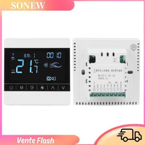 Sonew contrôleur de température numérique Thermostat, Contrôleur de Température Intelligent LCD avec Grand outillage thermostat (1/5)