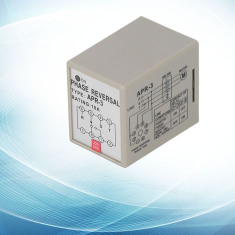 CKCTELAY APR-3 Phasenfolgeschutz für Motoren - Verhindert Phasenausfall und Rückspannung (220 V) (1/5)