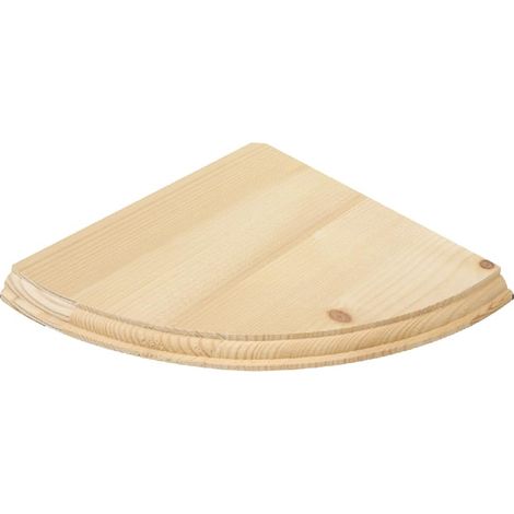 Étagères d'angle flottantes en bois pour salon / 2 tailles/Étagère murale facile à assembler/Prête à peindre, teindre ou vernir/Accessoires inclus (19 cm x 19 cm) (1/5)