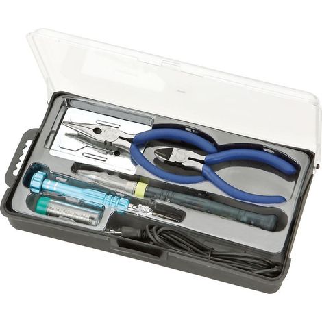 Mallette d'outils avec fer à souder Usb Hrv7602