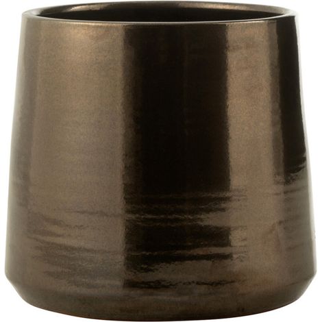 Cache-Pot en Terre Cuite "Terra" 28cm Or (1/2)