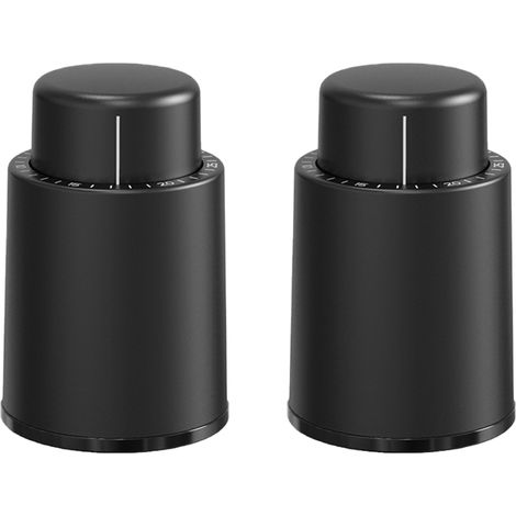 Bouchon À Vide Pour Bouteille De Vin - Avec Molette De Date - En ABS Et Silicone Alimentaire - Pour Vin Rouge Et Blanc - 1 Pièce (1/5)