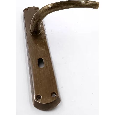 MANIGLIA GPB MILENA PLACCA 8X70 BRONZATO (1/4)