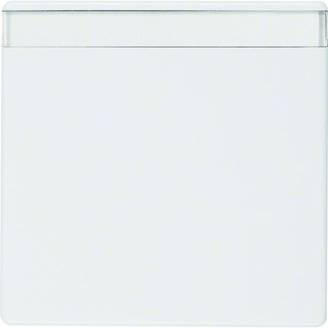 TECLA CON PORTAETIQUETAS SERIES BERKER Q.X DE HAGER, BLANCO POLAR 16266089