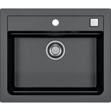 Unterbau-Spüle - Granit - Schwarz - 1 Becken - 59 x 50 cm - ATROX - STRADOUR