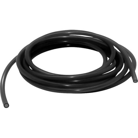 Tuyau en silicone noir de 1 m de longueur - Tuyau en caoutchouc flexible de qualité alimentaire pour un usage quotidien, l'industrie et l'agriculture - 3 x 5 mm (1/4)