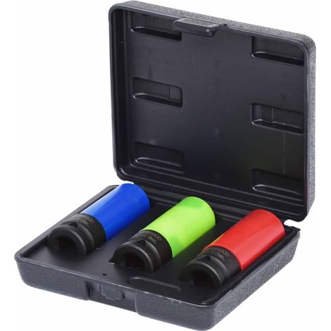 KS TOOLS 1/2" Alu-Felgen Kraft-Stecknuss-Satz robust 3tlg. - 515.1070 (1/5)