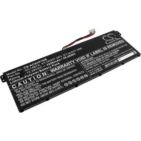Batterie pour Acer Spin 5 SP515-51GN-84KQ, etc.