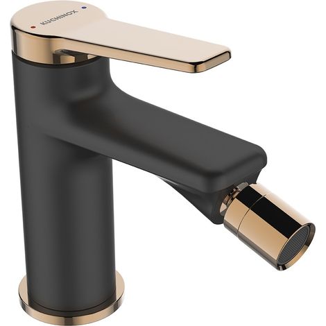Rubinetto bidet da pavimento ALANIS Black Gold con tappo (1/2)