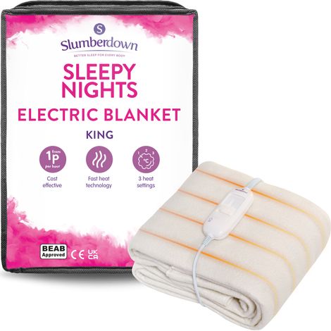 Slumberdown Sleepy Nights Electric Blanket, King