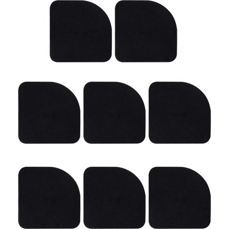 4 pièces Tapis anti-vibrations, EVA, 7,7 x 7,7 x 0,6 cm, antidérapant, résistant à l'humidité, pour lave-linge sèche-linge réfrigérateur climatiseur (1/5)