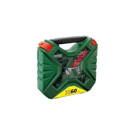 Bosch X-Line Juego de Brocas y Puntas Negro 60 piezas