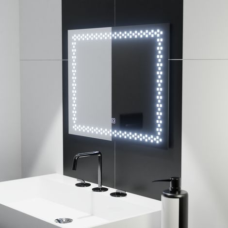 Miroir LED Rectangulaire 80x60cm Stella Basic Touch (1/2)