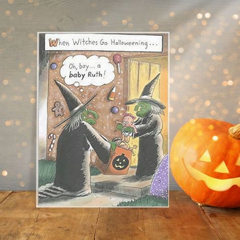 Tableau Décoratif Acrylique - Thème Halloween - Cadre Métallique Brillant - Pour Salon Et Bureau - 12x18cm (1/5)