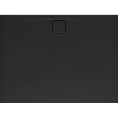 Swiss Aqua Technologies Vision Receveur de douche 100x80cm + Siphon Eslim90. Marbre coulé, noir (SATSVVI10080C-S) (1/5)