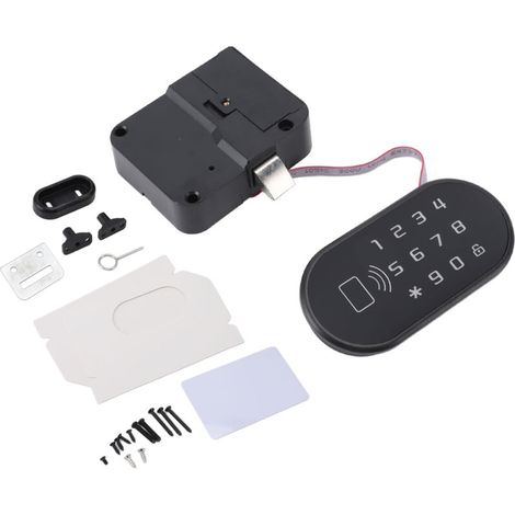Serratura per armadietti con impronta digitale, serratura biometrica intelligente senza chiave per cassetti, armadietti, sicurezza per bambini per casa e ufficio con chiave USB, per (1/5)