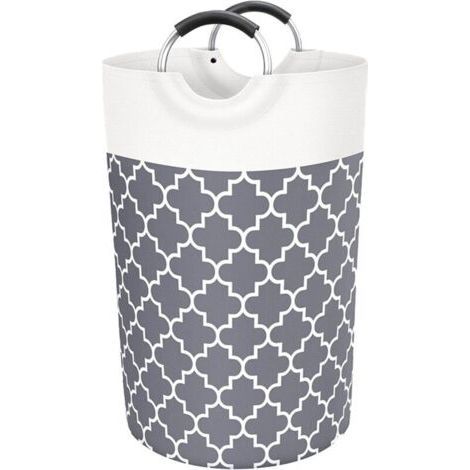 1pc Gray 82L Basket Wardrobe Laundry Bin Laundry Basket Laundry Basket Laundry Basket Dirty Laundry Basket Laundry Basket Storage Cabinet Laundry Basket Dirty Laundry Bin (1/4)