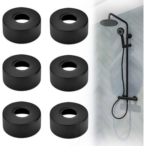 Ensemble de robinet mitigeur de douche, cache-tuyau en acier inoxydable, rosace de radiateur pour robinets de douche (1/5)