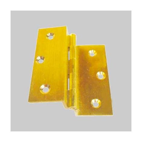 Cerniera fresata doppio collo 50x40 mm - bronzato conf. da 24 pz