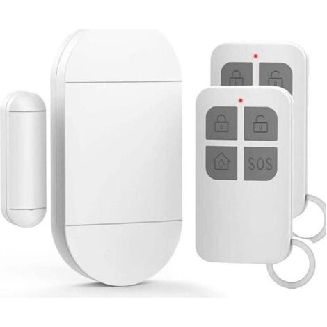 Alarme Porte, DTecteur Ouverture Porte avec SirNe Puissante De 130 DB, Alarme De Porte Et FenTre sans Fil MagnTique pour Portes, FenTres Et Armoires, La Maison,Office(Paquet De 1) (1/4)