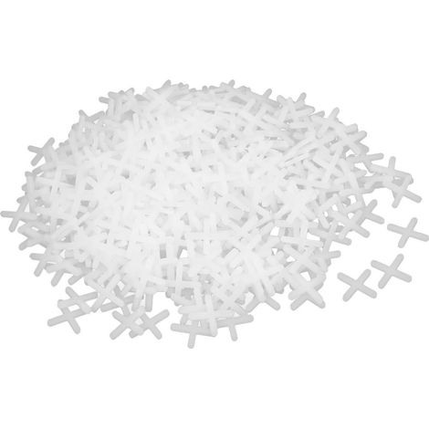 1000stk Baguette Boden Fliesen Kunststoff Kreuz Abstandhalter 3mm weiße Farbe DE (1/2)