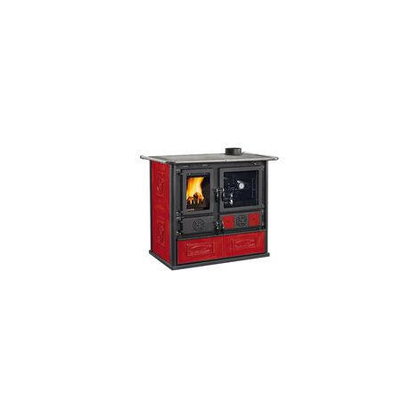 CUCINA LEGNA 8,8 KW ROSA VST.16 CER BORD V6
